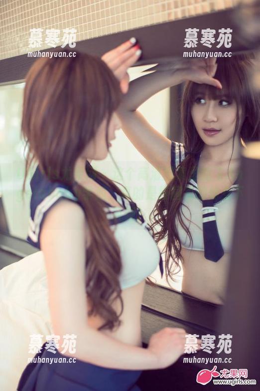 UGirls尤果网 - 这个高清图集里的飞Angelababy学姐，真的是校园里的仙女下凡啊！